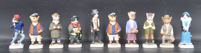 ROBERT HARROP - PURRFECT PEOPLE - COLLECTION OF RESIN FIGURINES