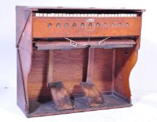 20TH CENTURY OAK CASED PORTABLE / TRAVELLING ORGAN