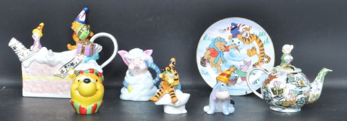 COLLECTION OF DISNEY PAUL CARDEW NOVELTY CERAMIC TEA POTS & OTHERS