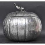 SILVER PLATED PUMPKIN ICE BUCKET