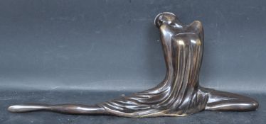 CONTEMPORARY ART DECO STYLE BRONZE FIGURINE