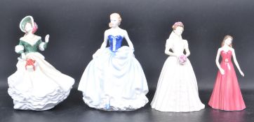 FOUR ROYAL DOULTON CERAMIC PORCELAIN FIGURINES