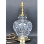 VINTAGE 20TH CENTURY WATERFORD CRYSTAL KENT ACCENT TABLE LAMP