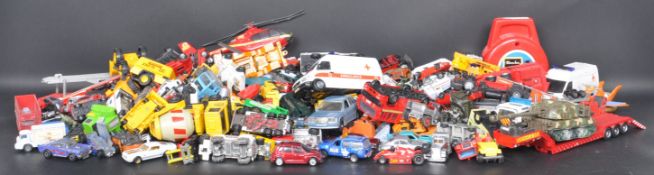 LARGE COLLECTION OF VINTAGE TOY VEHICLES