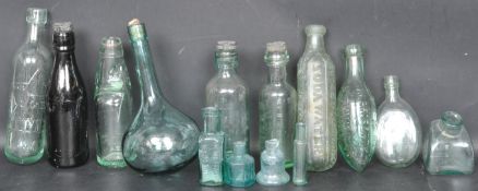 COLLECTION OF 20TH CENTURY GLASS BOTTLES