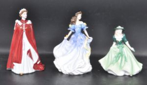 THREE VINTAGE CERAMIC PORCELAIN FIGURINES