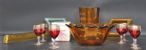 COLLECTION OF VINTAGE PRESSED GLASSE