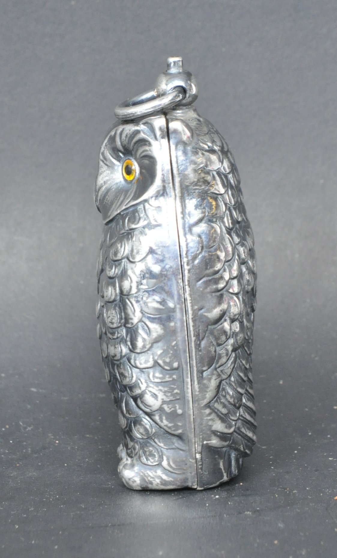 SILVER PLATED SOVEREIGN CASE IN FORM OF AN OWL - Image 2 of 5