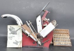 VINTAGE PRINTING PRESS & LETTERS