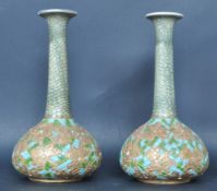 19TH CENTURY DOULTON SLATER VASES