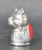 SILVER CAT PIN CUSHION