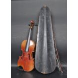19TH CENTURY TWO PIECE MAPLE BACK VIOLIN