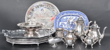 LARGE COLLECTION OF VINTAGE SILVER PLATED TABLE WARE