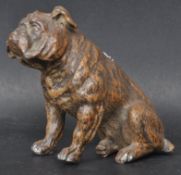 20TH CENTURY COLD PAINTED BRINZE FIGURINE OF A BULLDOG