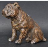 20TH CENTURY COLD PAINTED BRINZE FIGURINE OF A BULLDOG