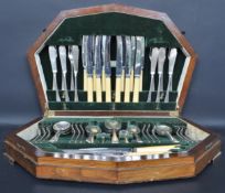 1920’S ART DECO WOODEN CASED CANTEEN OF CUTLERY