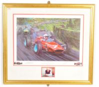 SIGNED NICHOLAS WATTS FERRARI F1 PRINT