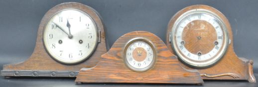 THREE EARLY 20TH CENTURY MANTEL CLOCKS