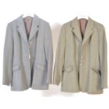 TWO VINTAGE 20TH CENTURY LADIES WOOL HACKING JACKETS