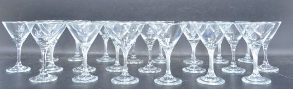 COLLECTION OF 22 VINTAGE RETRO BABYCHAM GLASSES