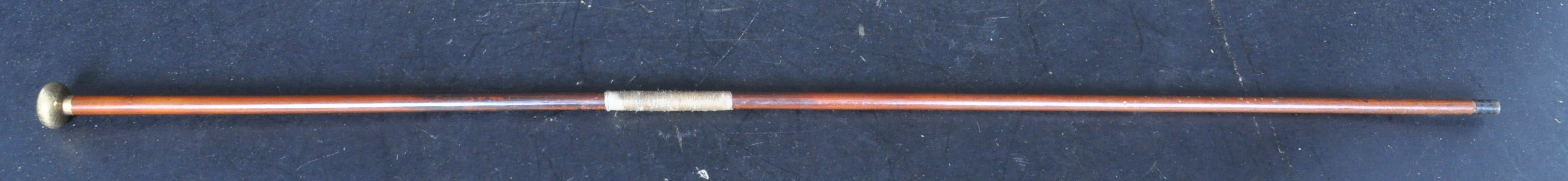 19TH CENTURY FRENCH WALKING STICK WITH 18CT GOLD KNOB