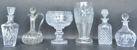 COLLECTION OF VINTAGE CRYSTAL CUT GLASS