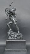 VINTAGE 20TH CENTURY SPELTER SCOUTS TROPHY