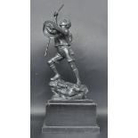 VINTAGE 20TH CENTURY SPELTER SCOUTS TROPHY