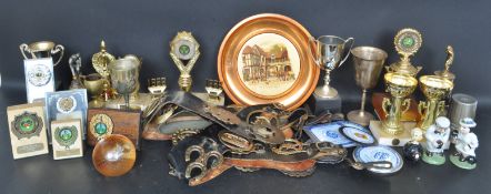 COLLECTION OF VINTAGE 20TH CENTURY BRASS WARE ITEMS