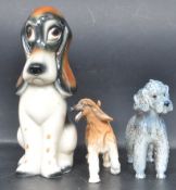 COLLECTION OF THREE CERAMIC PORCELAIN FIGURINES