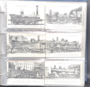LARGE COLLECTION OF EARLY 20TH CENTURY RAILWAY RELATED POSTCARDS