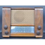 MID 20TH CENTURY MAHOGANY CASE VALVE RADIO