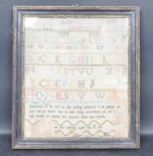 19TH CENTURY GEORGE III NEEDLEPOINT SAMPLER