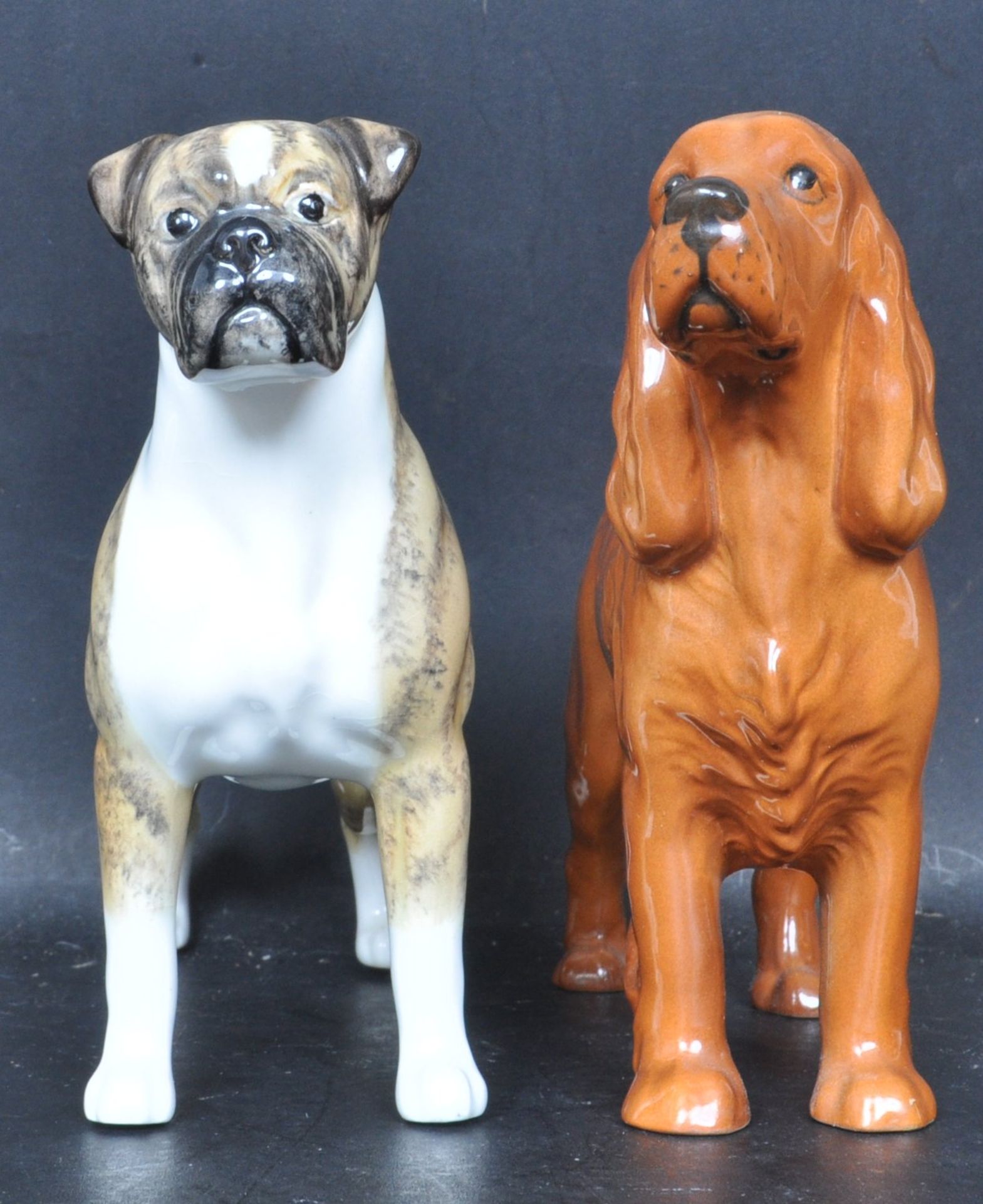 GROUP OF TWO CERAMIC PORCELAIN DOG FIGURINES BY BESWICK - Image 2 of 8