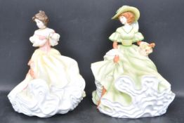 TWO ROYAL DOULTON CERAMIC PORCELAIN FIGURINE - SPRING DREAMS HN 5106 AND APPLAUSE HN 4328