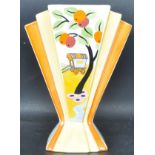 ART DECO STYLE CLARICE CLIFF CARAVAN SUNRAY VASE