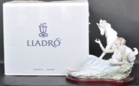 LLADRO GODDESS & UNICORN FIGURINE