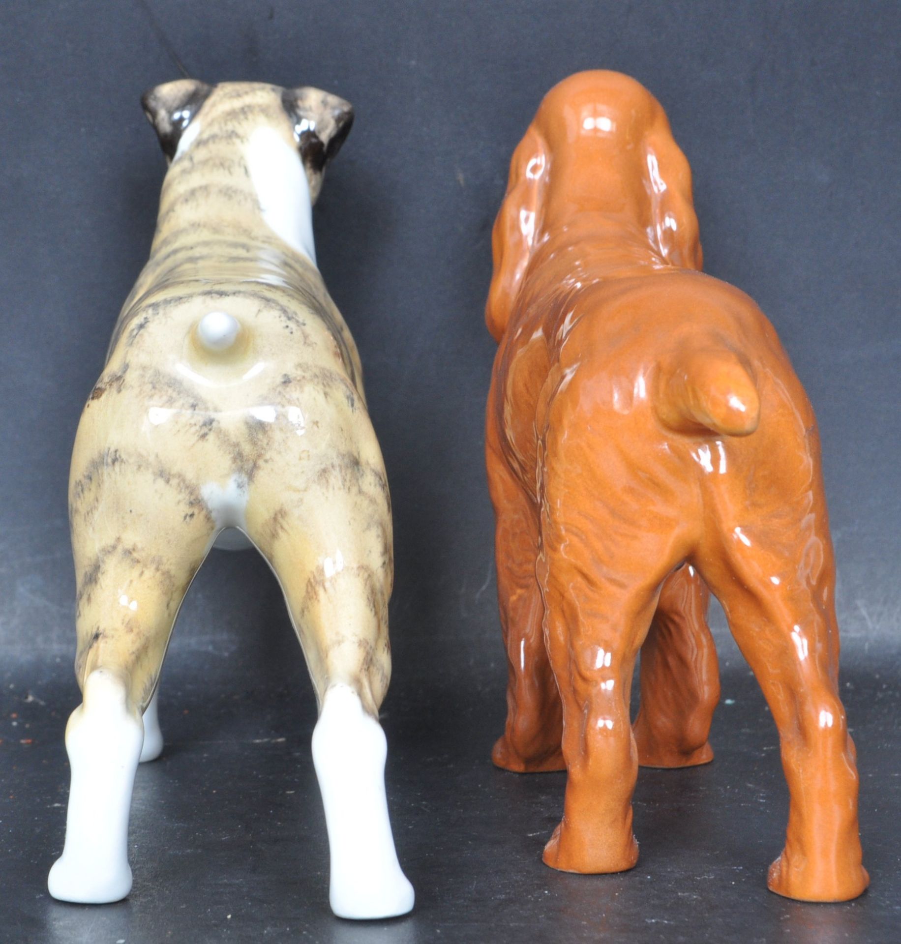 GROUP OF TWO CERAMIC PORCELAIN DOG FIGURINES BY BESWICK - Image 4 of 8