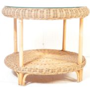 VINTAGE MID 20TH CENTURY BAMBOO COFFEE TABLE