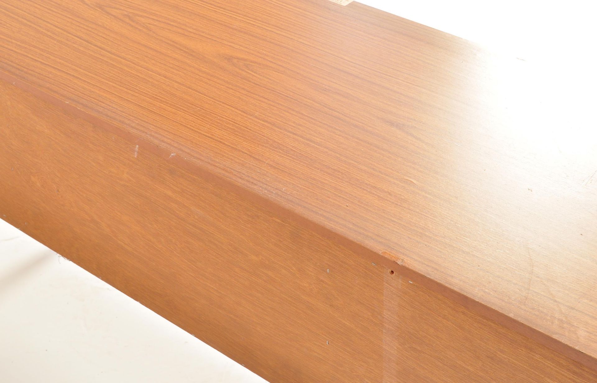 LATE 20TH CENTURY TEAK WOOD VENEER SIDEBOARD CREDENZA - Image 8 of 8