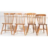 TWO 19TH CENTURY VICTORIAN BEECH AND ELM WINDSOR DINING CHAIR