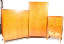 RETRO VINTAGE MID 20TH CENTURY TEAK BEDROOM SUITE