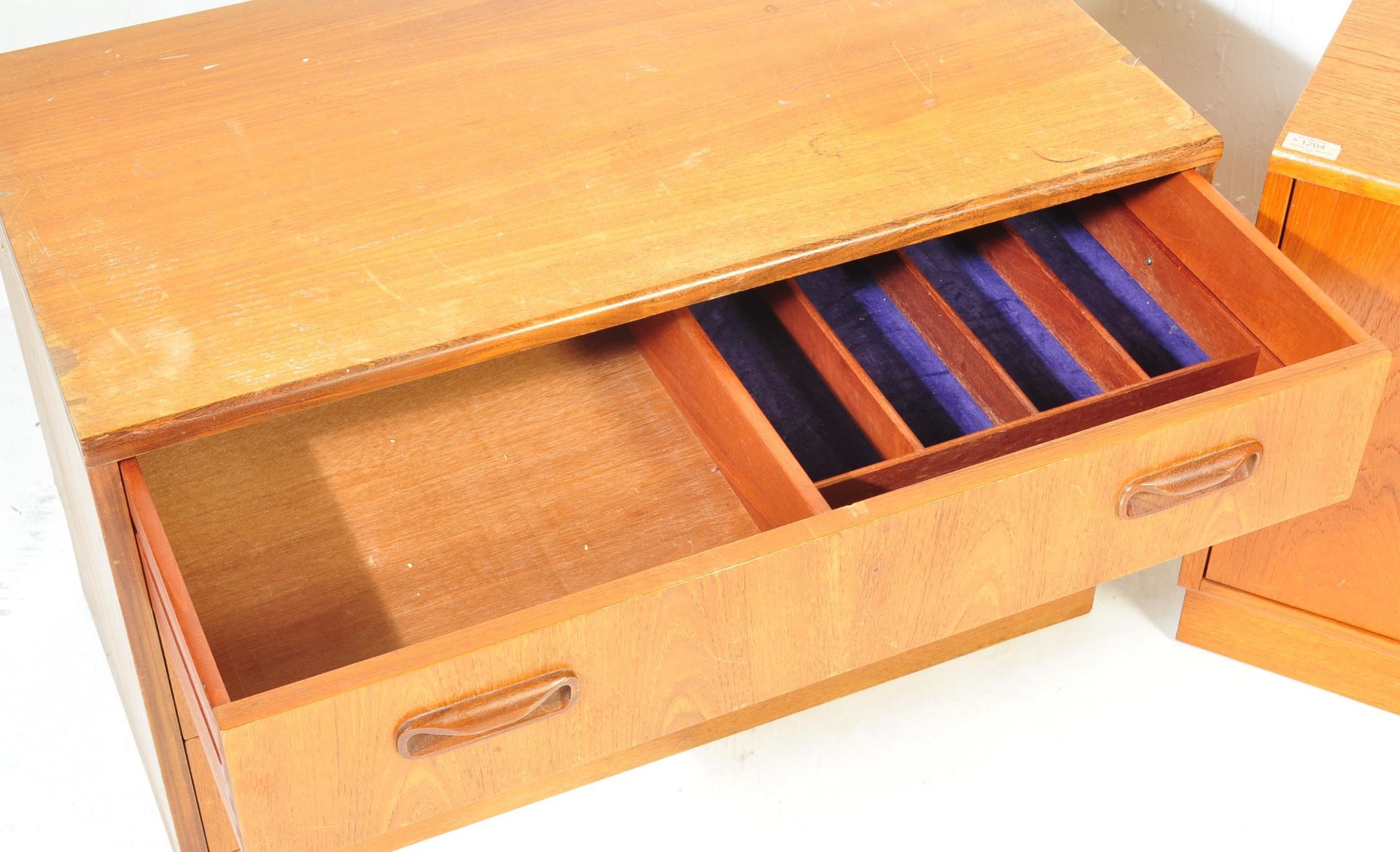 1970’S TEAK WOOD CHEST OF DRAWERS AND CUPBOARD BY G-PLAN - Image 7 of 12