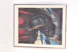 LIGHTHOUSE KEEPER BY BLAIR ANDERSON - 1960’S PASTEL PAINTING