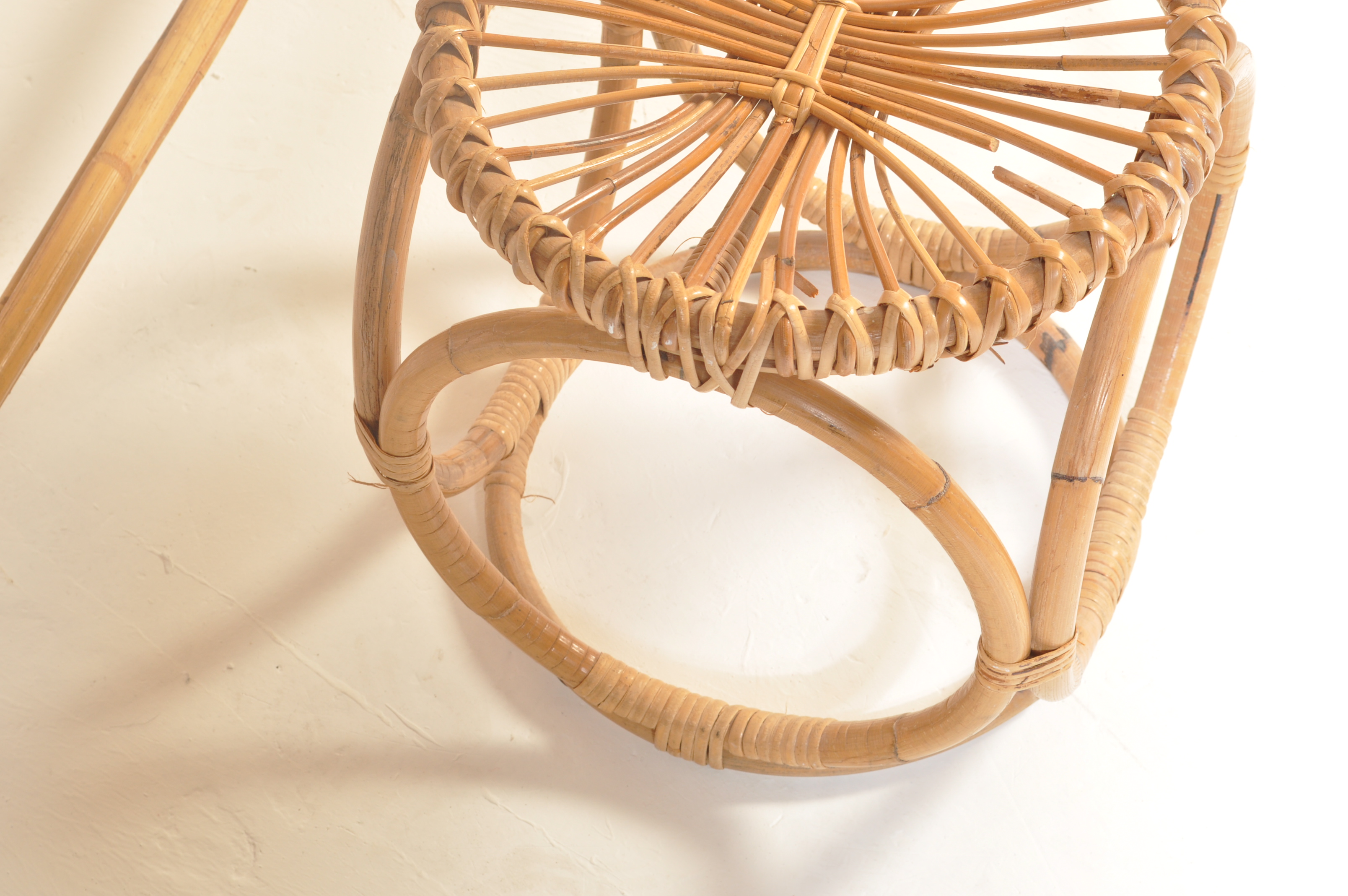 MID 20TH CENTURY BAMBOO BOOKCASE AND DRESSING TABLE STOOL - Image 3 of 6