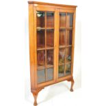 EDWARDIAN MAHOGANY CORNER CABINET VITRINE