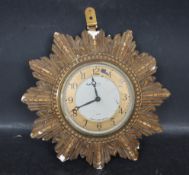 1950S MID 20TH CENTURY ART DECO 8 DAY WALL CLOCK