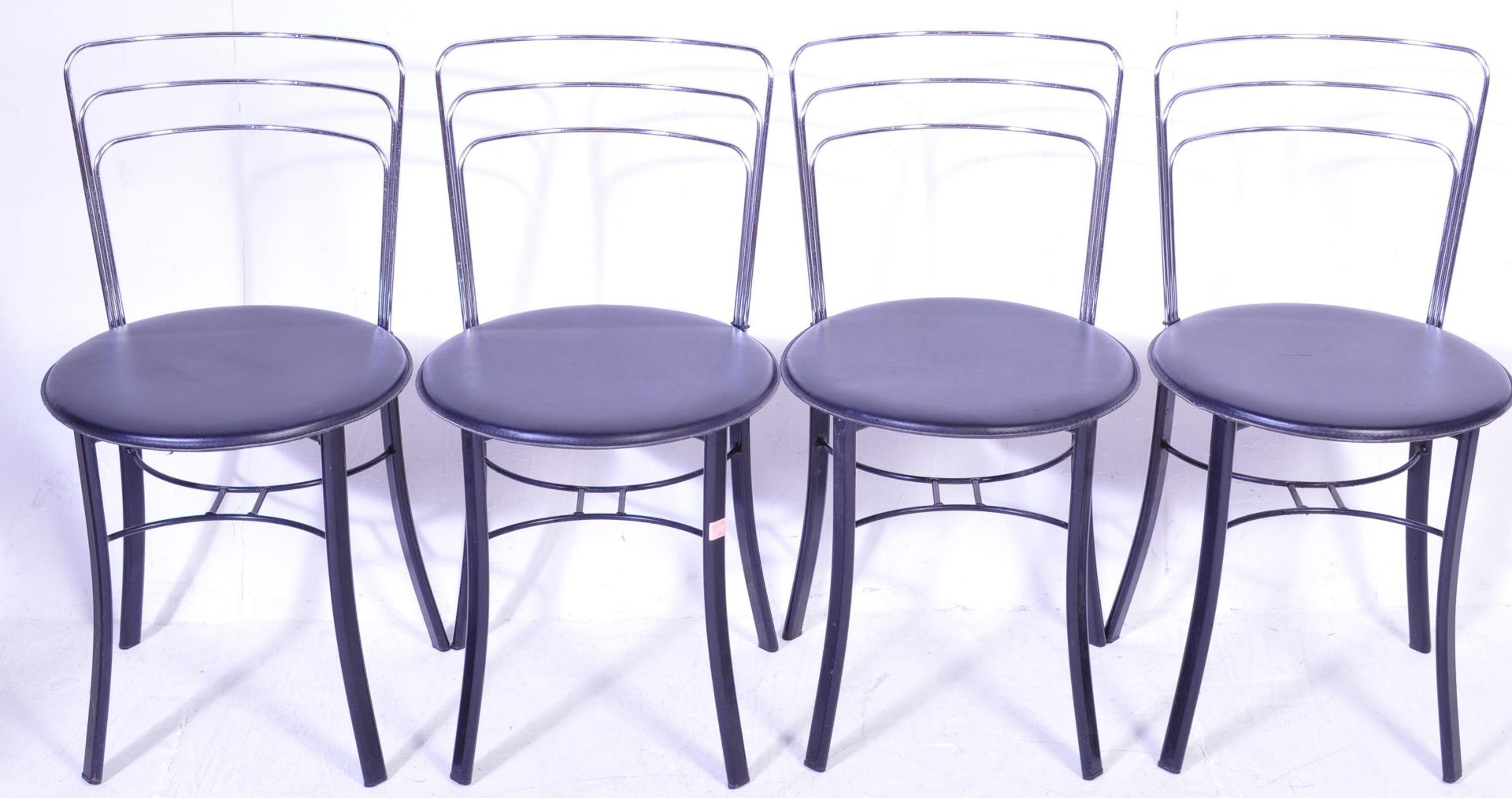 SET OF FOUR RETRO VINTAGE MID 20TH CENTURY ITALIAN DINING CHAIRS - Image 2 of 6