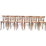 MICHAEL THONET FOR LIGNA - SET OF SIX BENTWOOD BISTRO CHAIRS