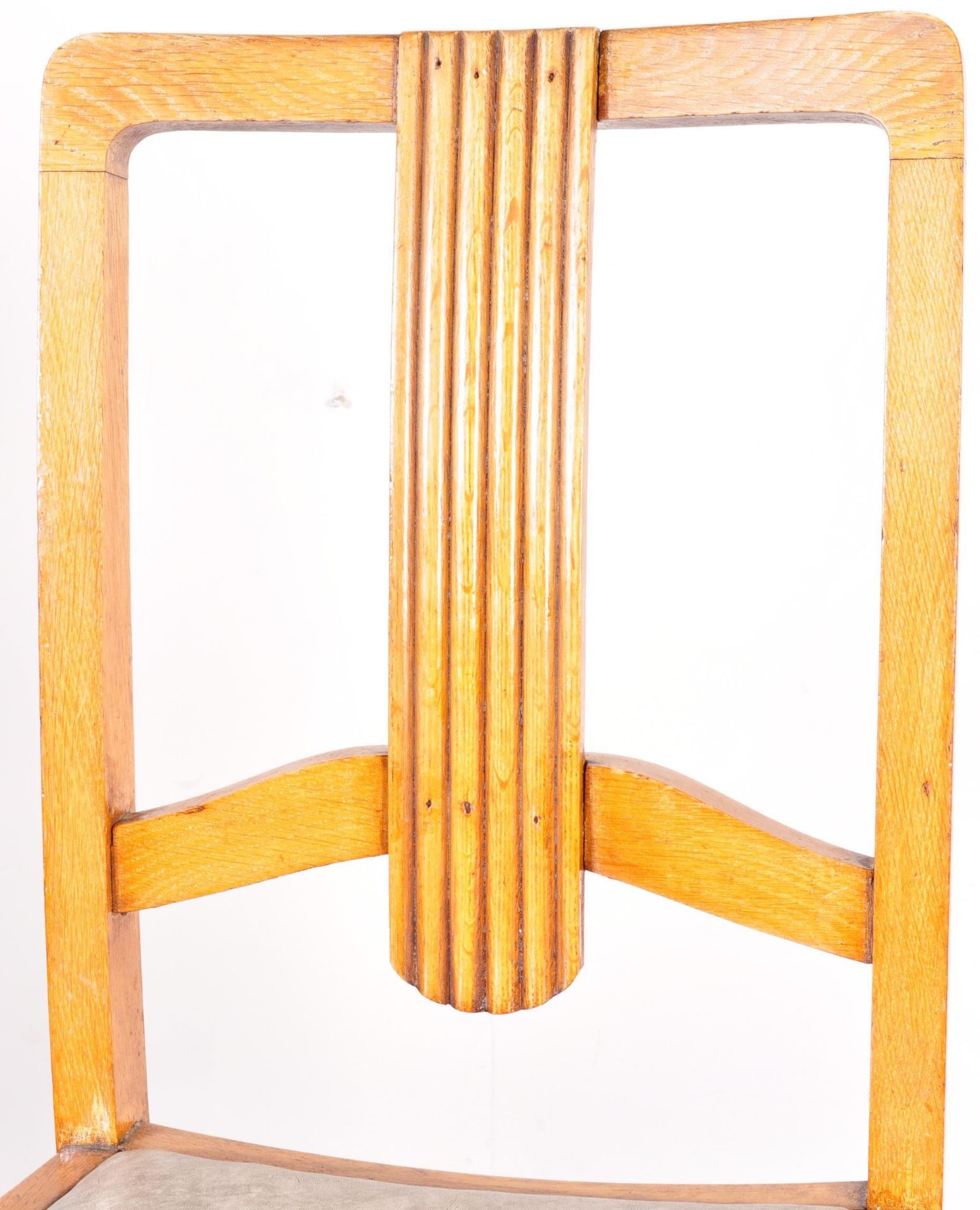 1930’S ART DECO DRAW LEAF DINING TABLE AND FOUR CHAIRS - Image 4 of 8